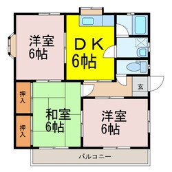 千代田コーポの物件間取画像